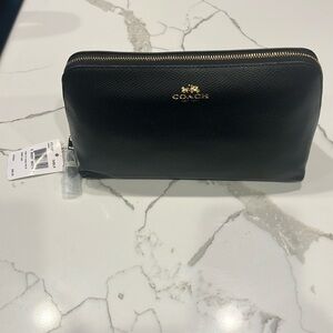 Coach Leather Makeup Bag